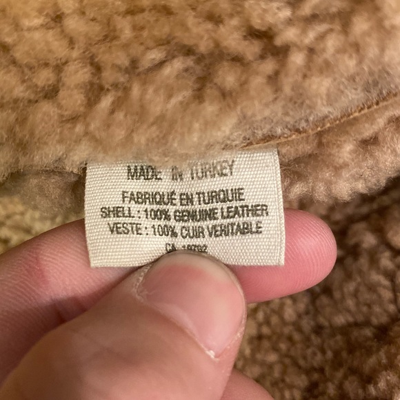 Timberland Sherpa Sherling Leather Jacket M - Picture 8 of 8
